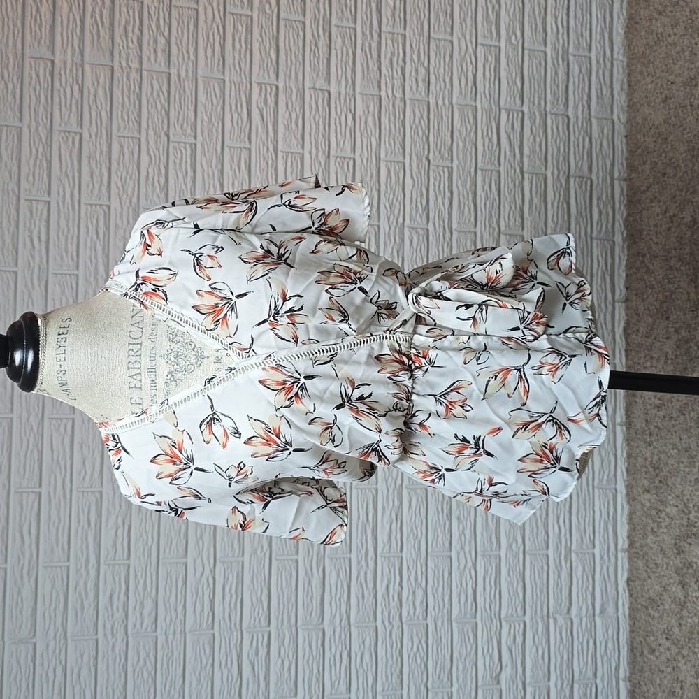Sienna Sky Batwing Fit N Flare Floral Blouse